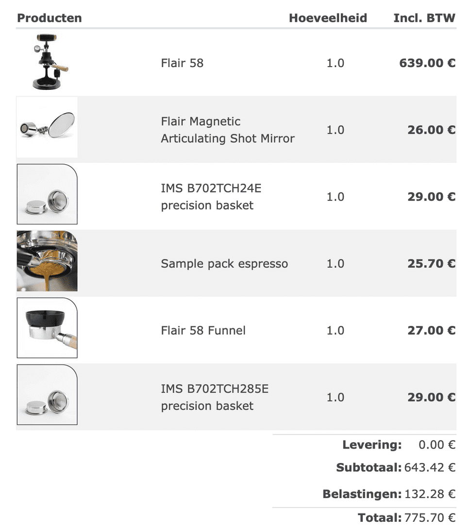 flair 58 order